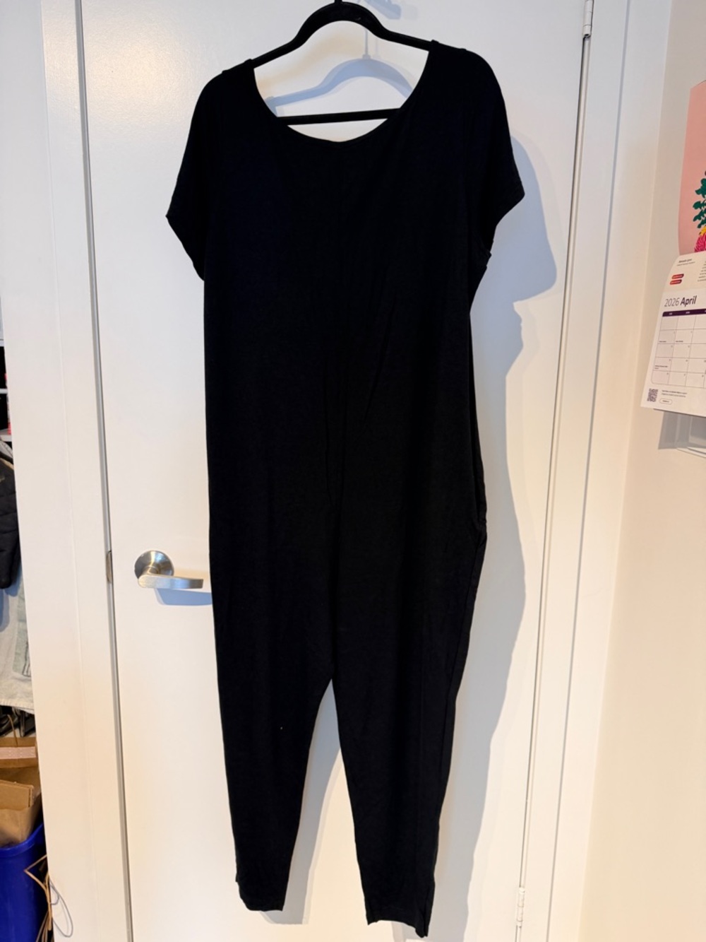 Smash + Tess Black Romper with V-Neck Back